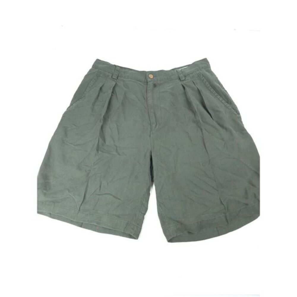 Tommy Bahama 32 Mens Shorts Chino Silk‎ Pleated Casual Vacation Summer Beach